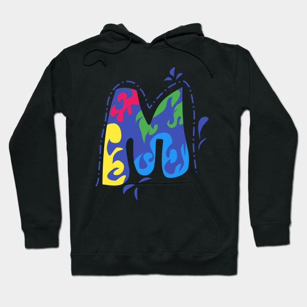 Letter M Hoodie by Fadmel